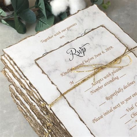 16+ Deckled Edge Wedding Invitations