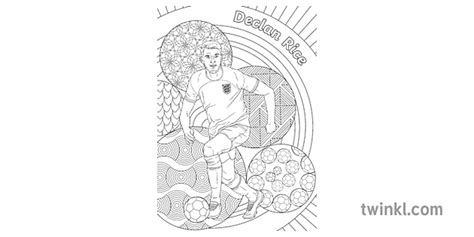 declan rice colouring pages