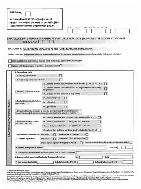 declaratie anexa 4 onrc