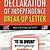 declaration of independence break up letter worksheet answers