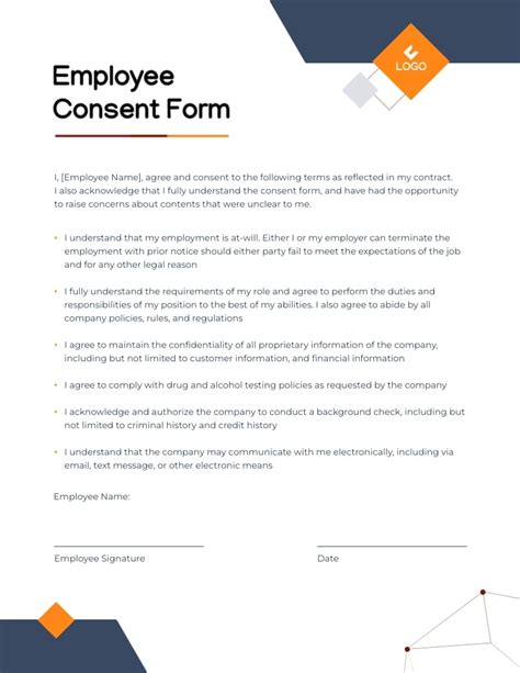 declaration of consent form template