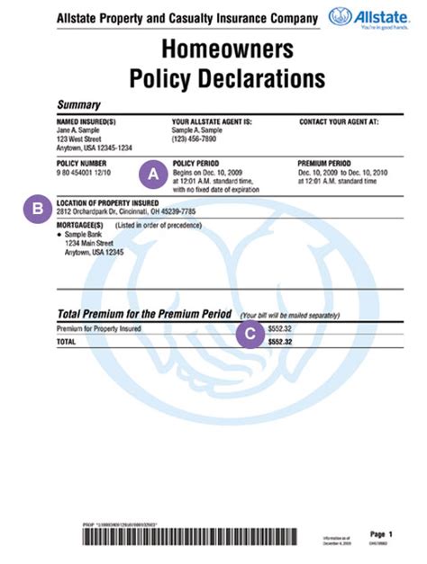 declaration policy example