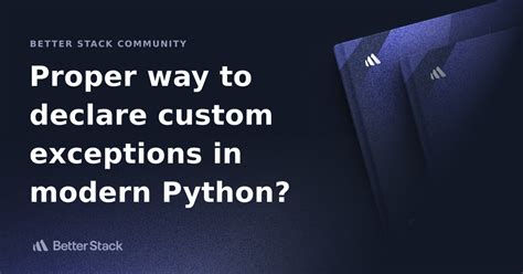 declare exception python