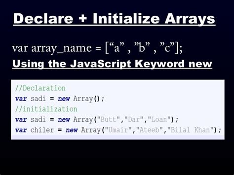 declare string array in javascript