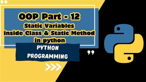 declaring static variables in python