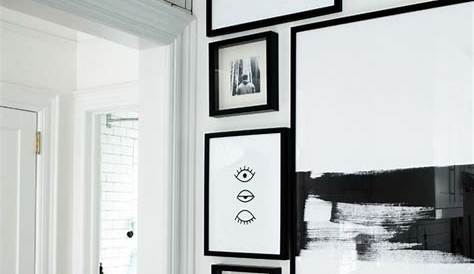 Élégant mur de cadre en noir et blanc, posters d'animaux