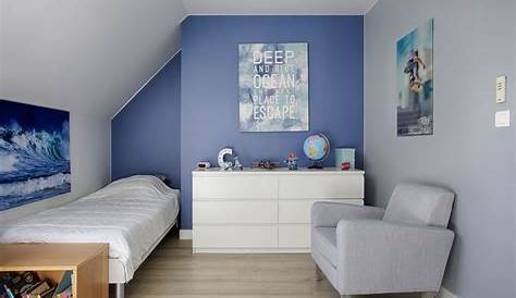 Deco Chambre Ado Garcon Bleu Gris In 2020 Home r