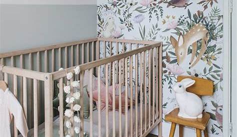 Idées déco pour une chambre de bébé fille en rose et vert