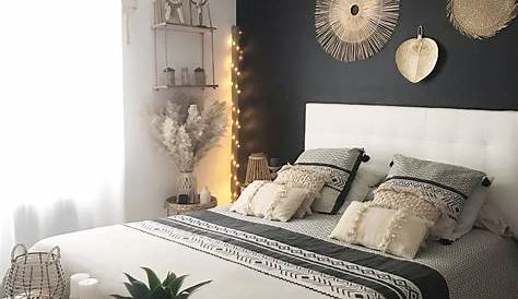 Décoration noir blanc or Beautiful bedroom colors