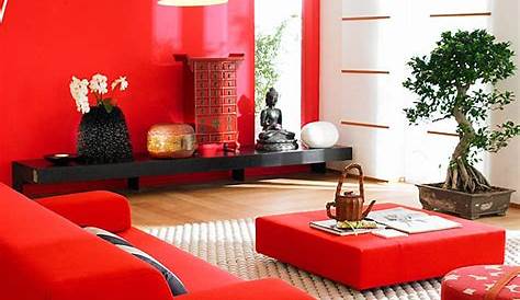 idee deco salon rouge et noir Idée de déco