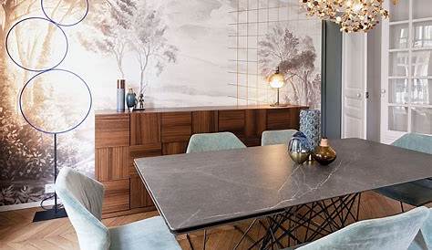 Papier Peint Ultra Tendance Pour La Salle A Manger Je Decore Contemporary Dining Room Kitchen Design Home Decor