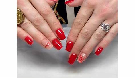 Deco Vernis Semi Permanent Rouge Épinglé Sur Nail Art Noël