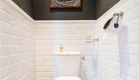 Deco Wc Noir Et Blanc Petit WC Dans Appartement Matériaux Leroy