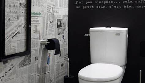 Personnaliser ses WC Décorer une pièce avec du papier journal
