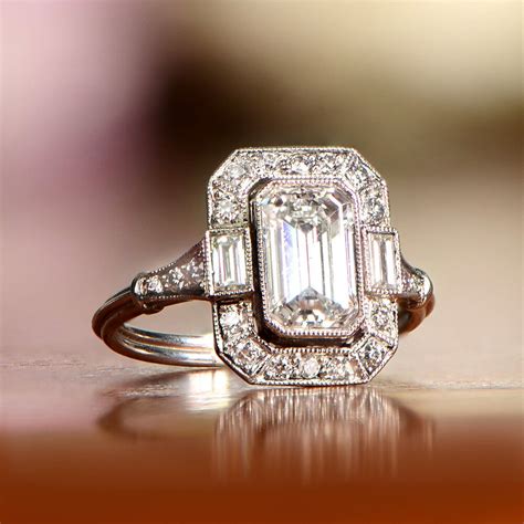 deco engagement ring