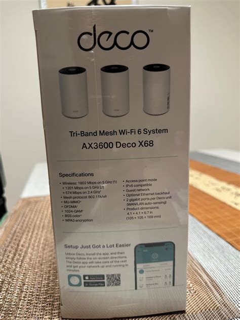 Deco X68 Specs