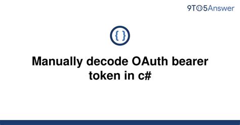 decode bearer token online