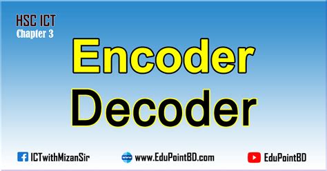 decoder and encoder difference in bengali