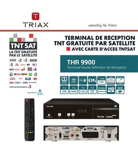 Triax THR 9930 Terminal TNTSAT HD avec Carte