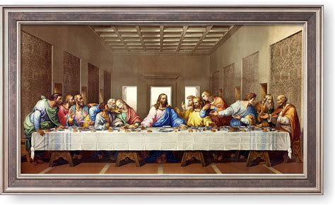 decor last supper picture in dining room
