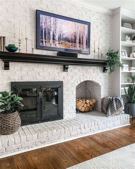 Decor On Fireplace Wall