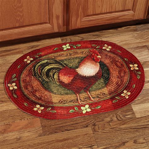 decor rooster rug