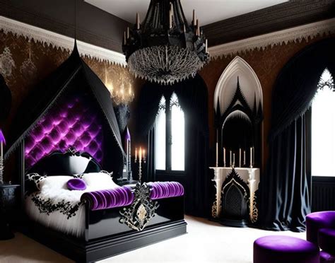 Decoración del hogar gótico, Muebles de lujo, Dormitorios