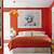 decoración de dormitorio naranja