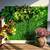 decoración de pared de plantas artificiales
