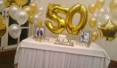 Decoracion Fiesta De 50 Anos De Casados 🎉 Celebración Cincuenta Años. 🖤 En 2020 s