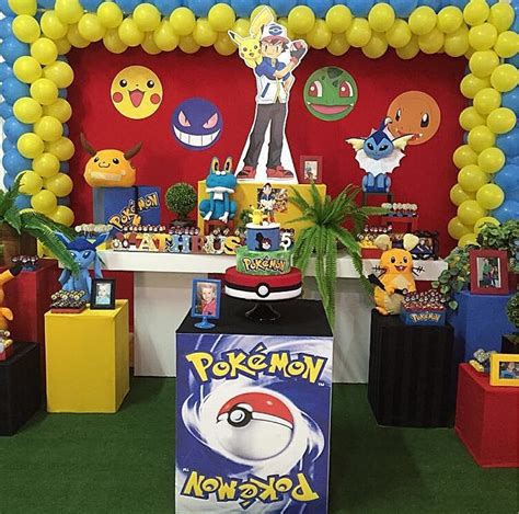 decoracion de cumpleaños pokemon
