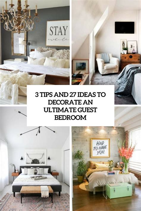 10+ ideas to decorate guest bedroom