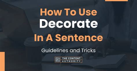 Decorate Example In Sentence