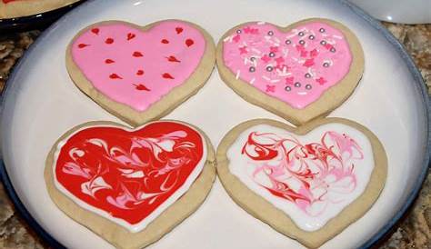 Decorated Heart Cookies Valentine's Day Sugar Mom Loves Baking