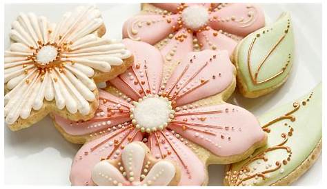Decorated Spring Royal Icing Cookies