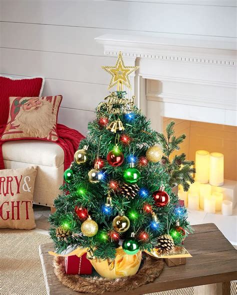 Decorated Tabletop Xmas Trees