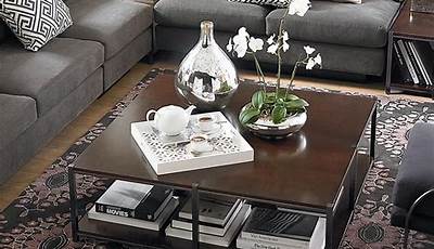 Decorating Large Square Coffee Tables