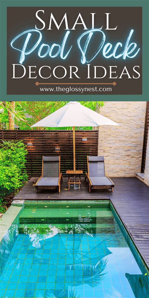 Decorating A Small Pool Deck
