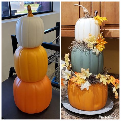 Decorating With Plastic Pumpkins