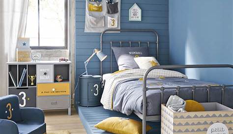 Une chambre pour garçon en bleu et jaune Joli Place