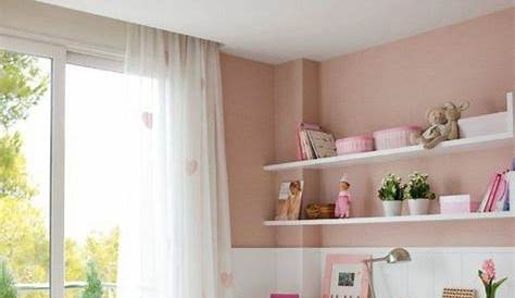 Decoration Chambre Fille Rose Et Blanc Couleur Pastel Mur Maison Bois Berceau