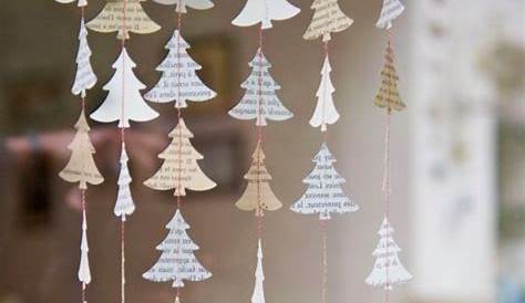 Decoration De Noel Fait Maison En Papier s Sapins à Suspendre Dans La Sapin