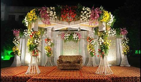 wedding Decorations stage Reception Stage. Rustic Floral