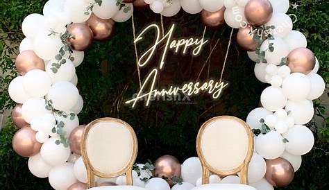 Decoration Ideas For Wedding Anniversary Centerpieces Rooftop , 50th