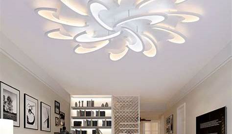 Lampe de plafond LED en acrylique pour salon chambre à