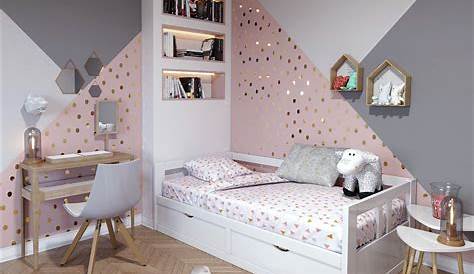 Decoration Mur Chambre Fille 1001 + Idées De Décoration De De En Rose Et