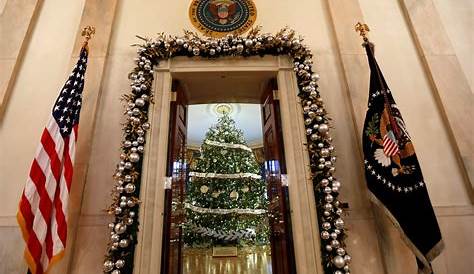 Decoration Noel Maison Blanche 2017 Melania Trump Prête Pour Son Premier Noël à La
