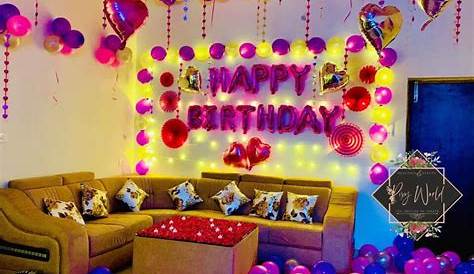 Decoration Room For Birthday Party Simple Surprise In