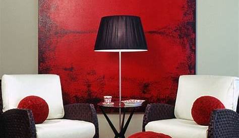 Decoration d interieur rouge et gris Design en image