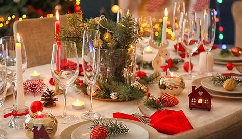 Decoration Table De Noel Rouge Blanc Et Vert Une Noël En